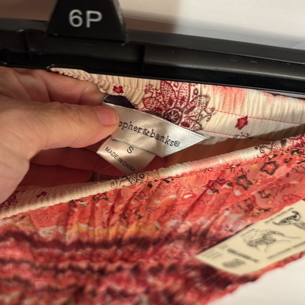 NWT Christopher and Banks, Bohemian Multicolor Maxi Skirt S colorful Fall - Picture 5 of 10